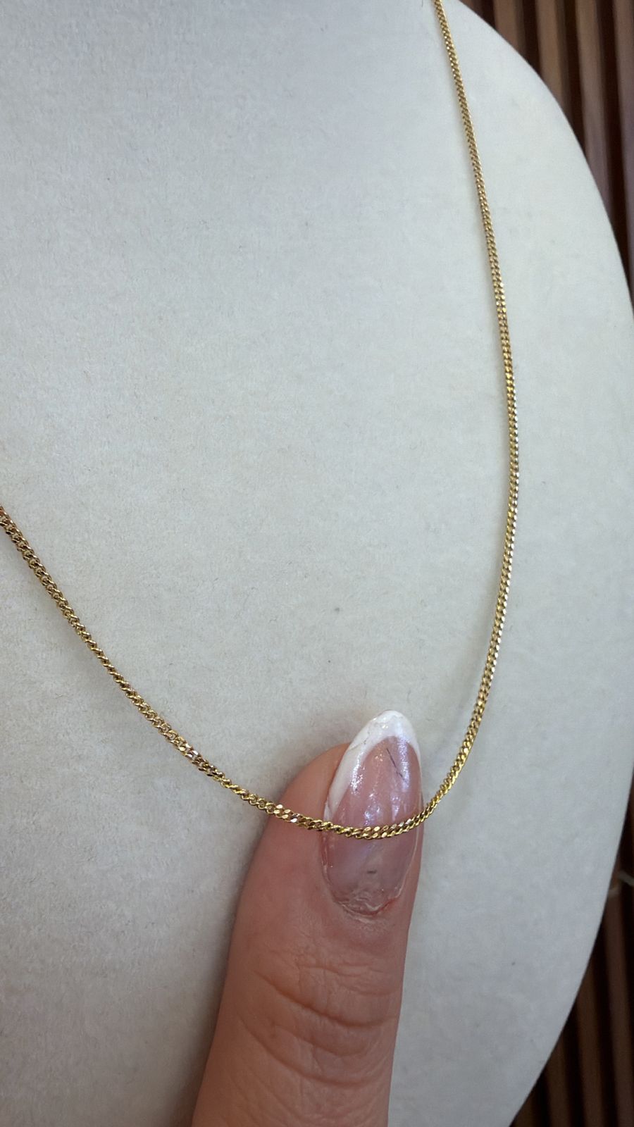 DUMMY - CADENA TEJIDO FRANCO 14K 3G 46CM
